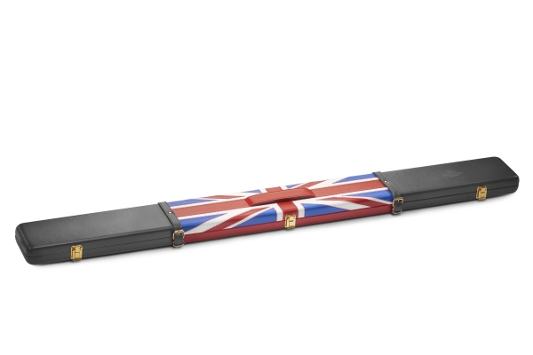 Union Jack Pattern ¾ Leather Snooker Cue Case